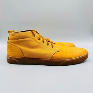 Timberland Boots Mens 12 Tan Nubuck Groveton Chukka Wheat Hiking Ankle Work Shoe